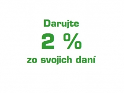 Darujte nám vaše 2% z dane z príjmu.